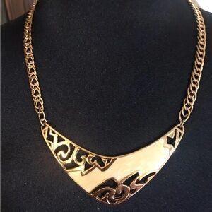 Avon Gold and cream Statement Necklace